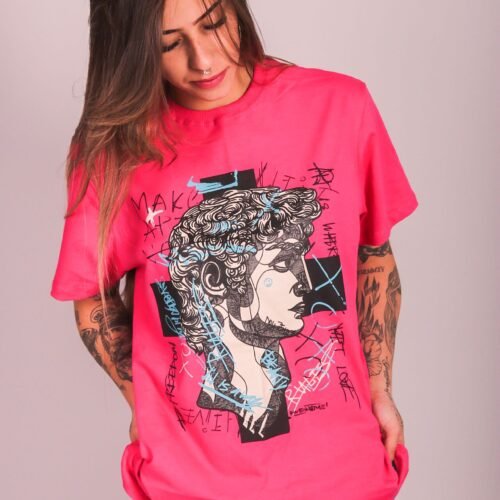 T-shirt ROCKINSTONE com cara assustadora perturbada (M)